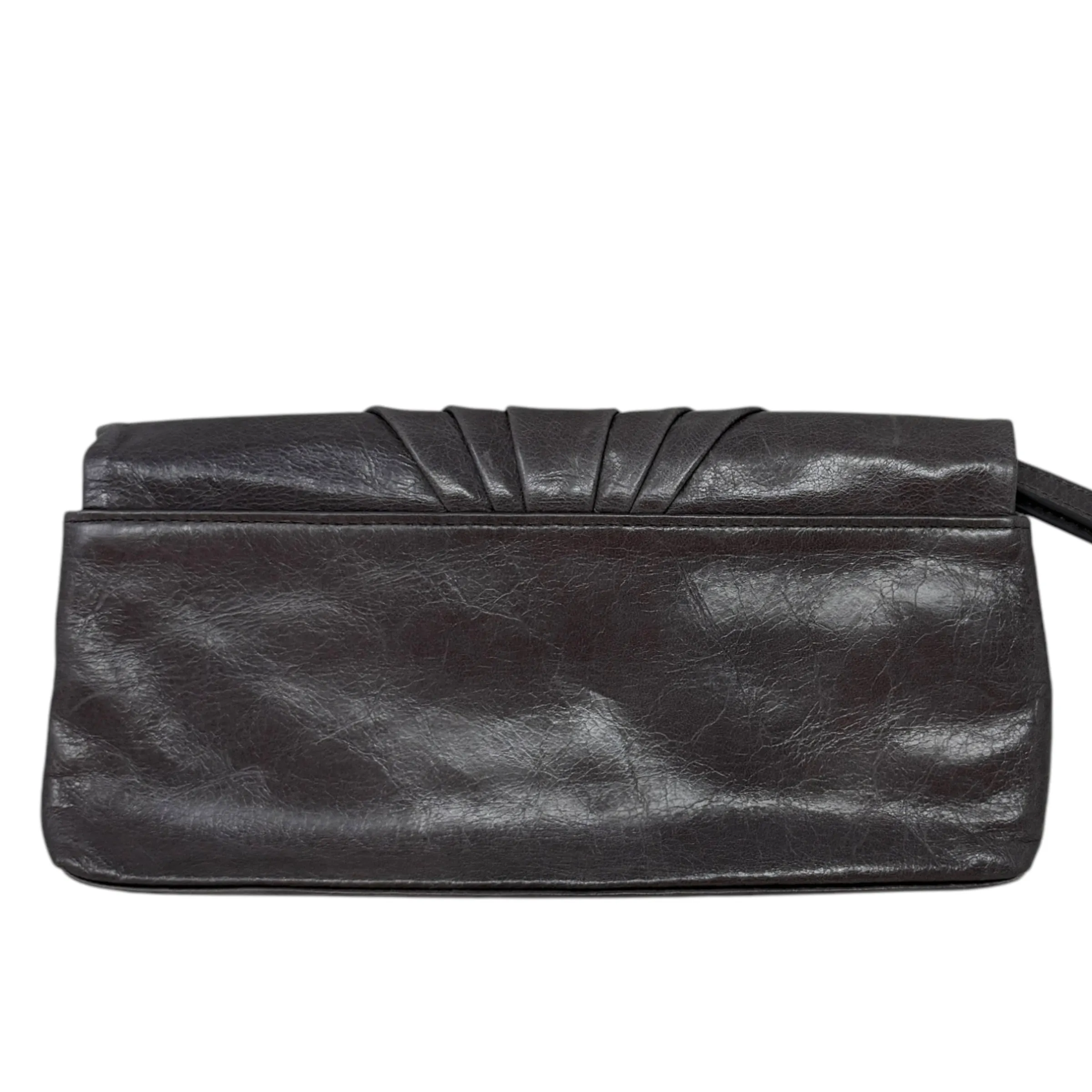 Arla Leather Wristlet By Hobo Intl In Granite, Size: Large