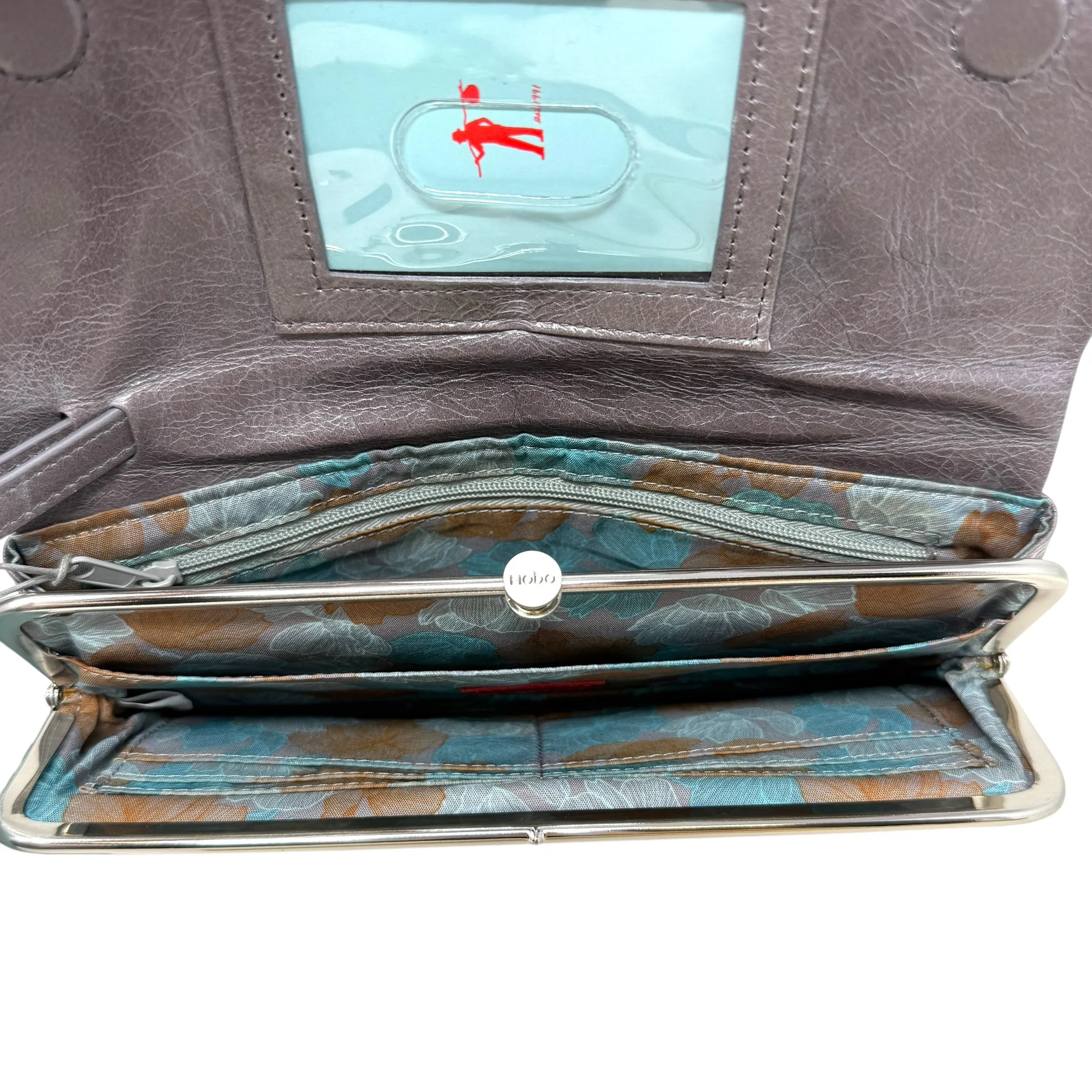 Arla Leather Wristlet By Hobo Intl In Granite, Size: Large