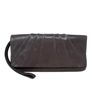 Arla Leather Wristlet By Hobo Intl In Granite, Size: Large