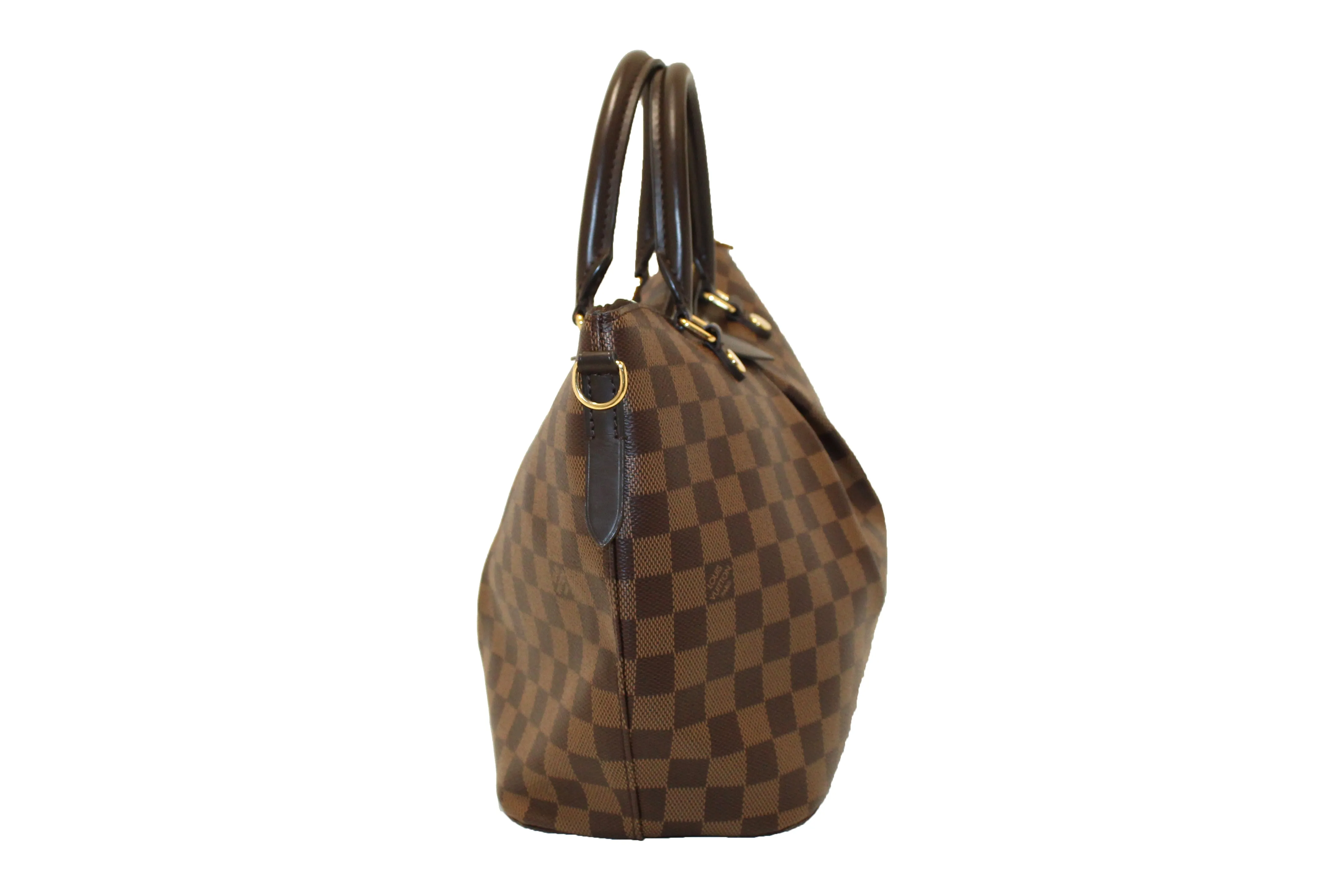 Authentic Louis Vuitton Damier Ebene Canvas Siena MM Handbag