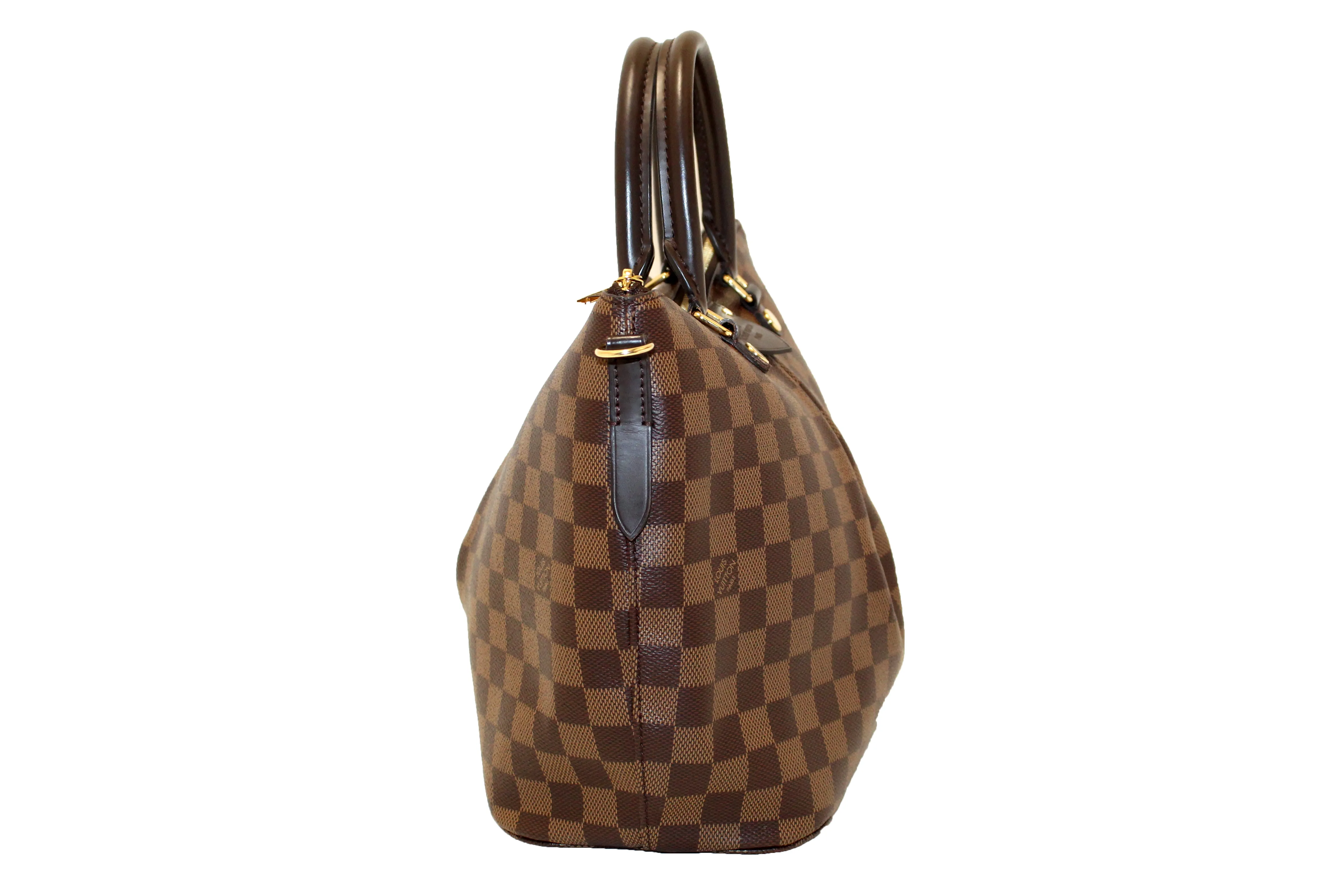 Authentic Louis Vuitton Damier Ebene Canvas Siena MM Handbag
