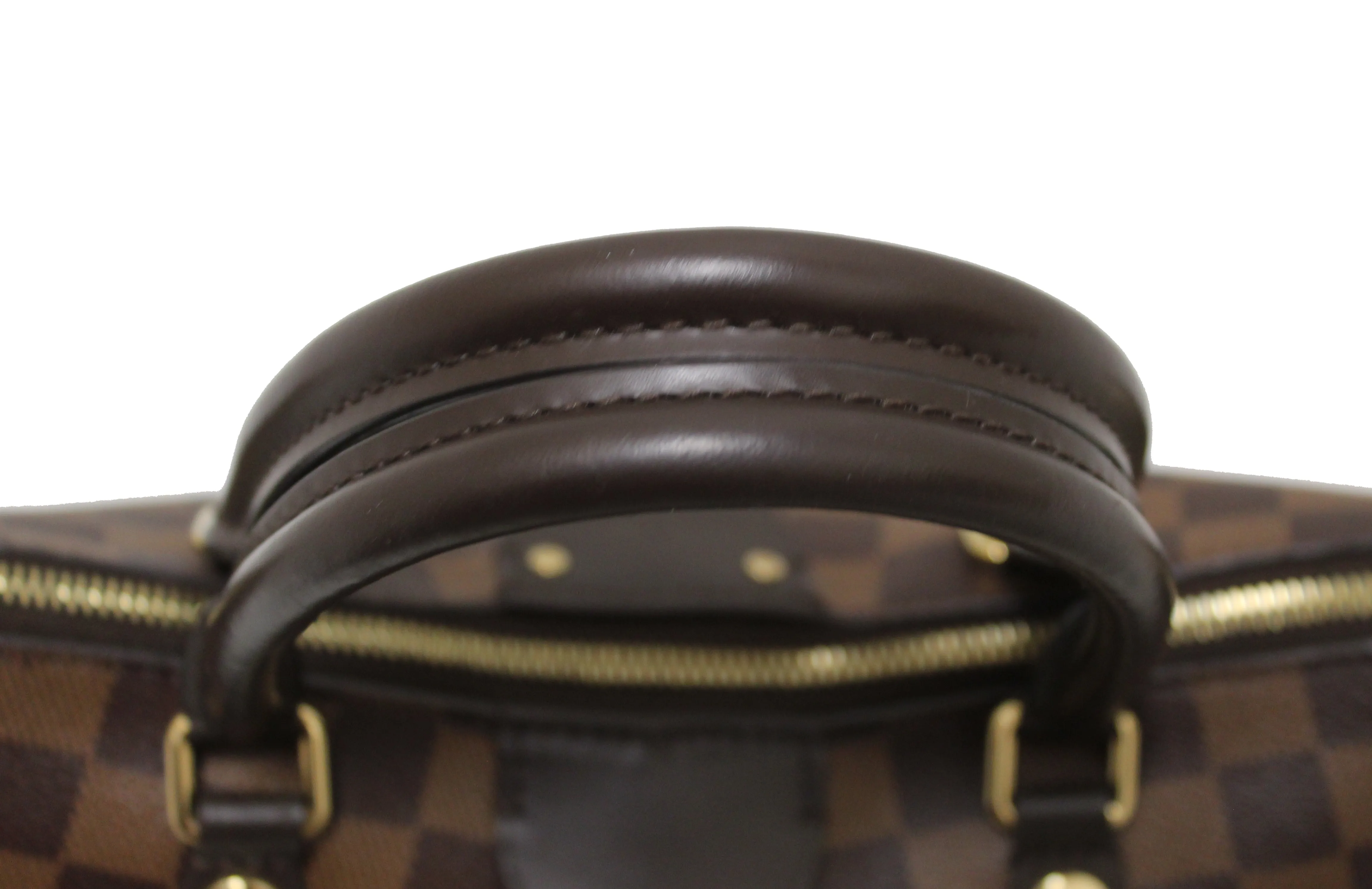 Authentic Louis Vuitton Damier Ebene Canvas Siena MM Handbag