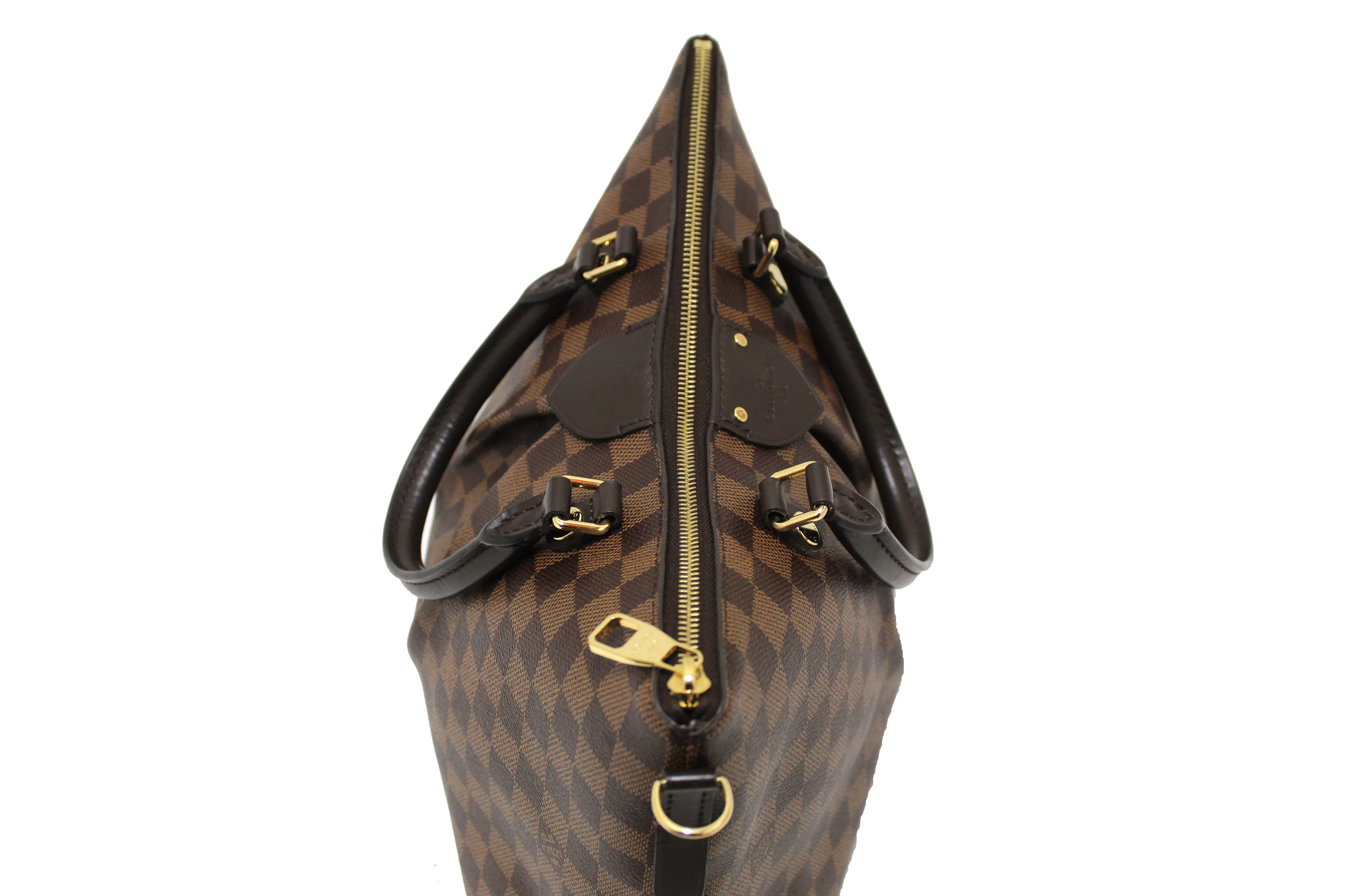 Authentic Louis Vuitton Damier Ebene Canvas Siena MM Handbag