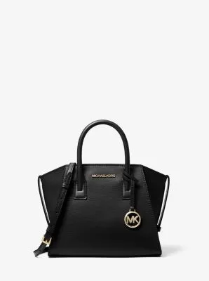 Avril Small Leather Top-Zip Satchel