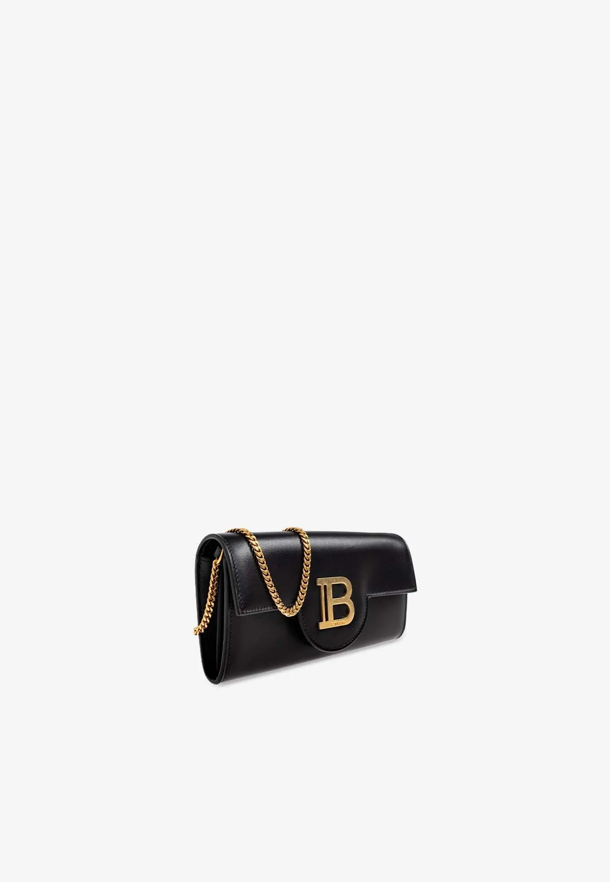 B-Buzz Leather Chain Clutch