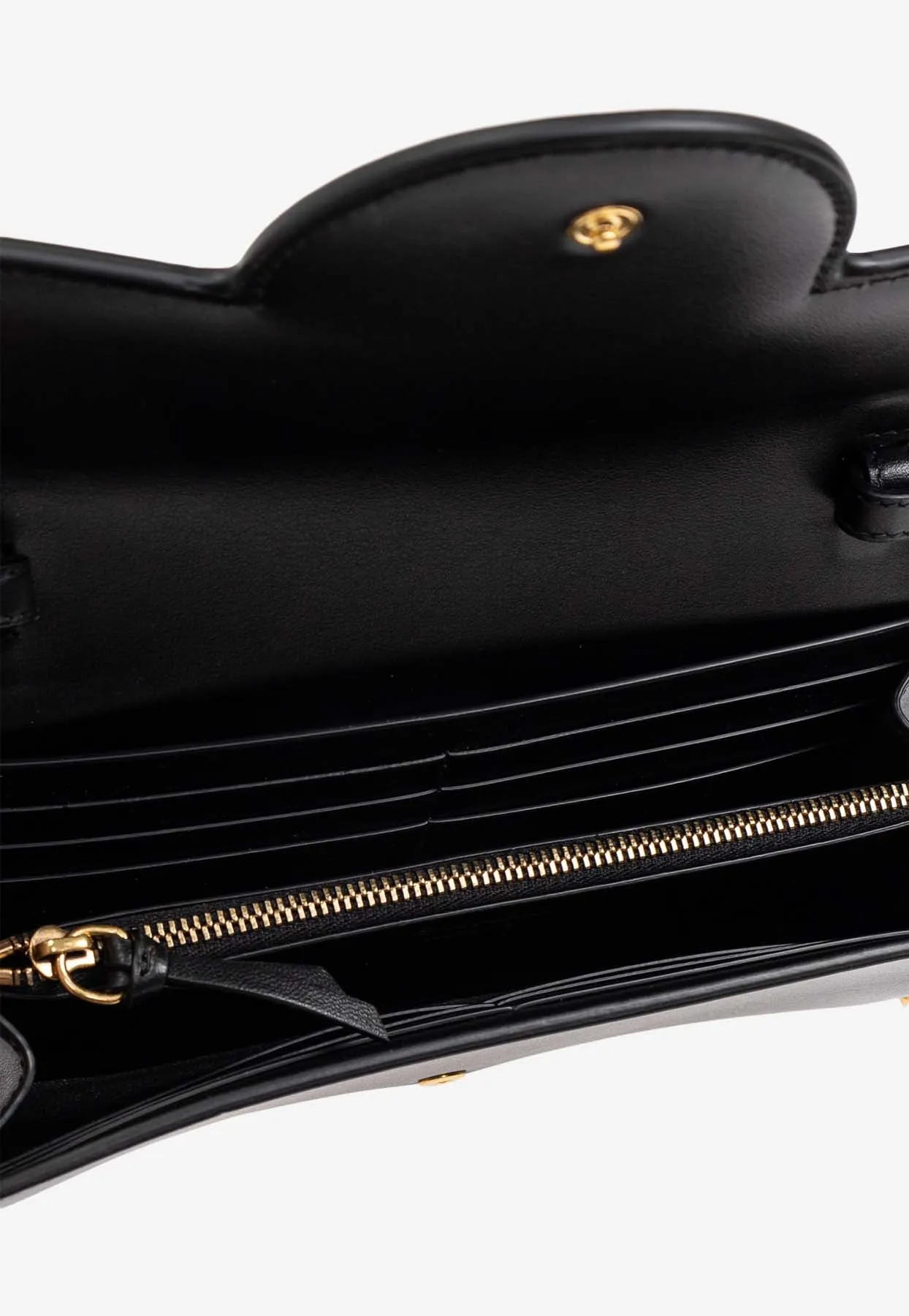 B-Buzz Leather Chain Clutch