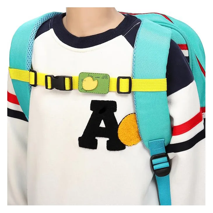 Backpack Chest Strap Adjustable Sternum Buckle Strap With Badge Applique 2PCS