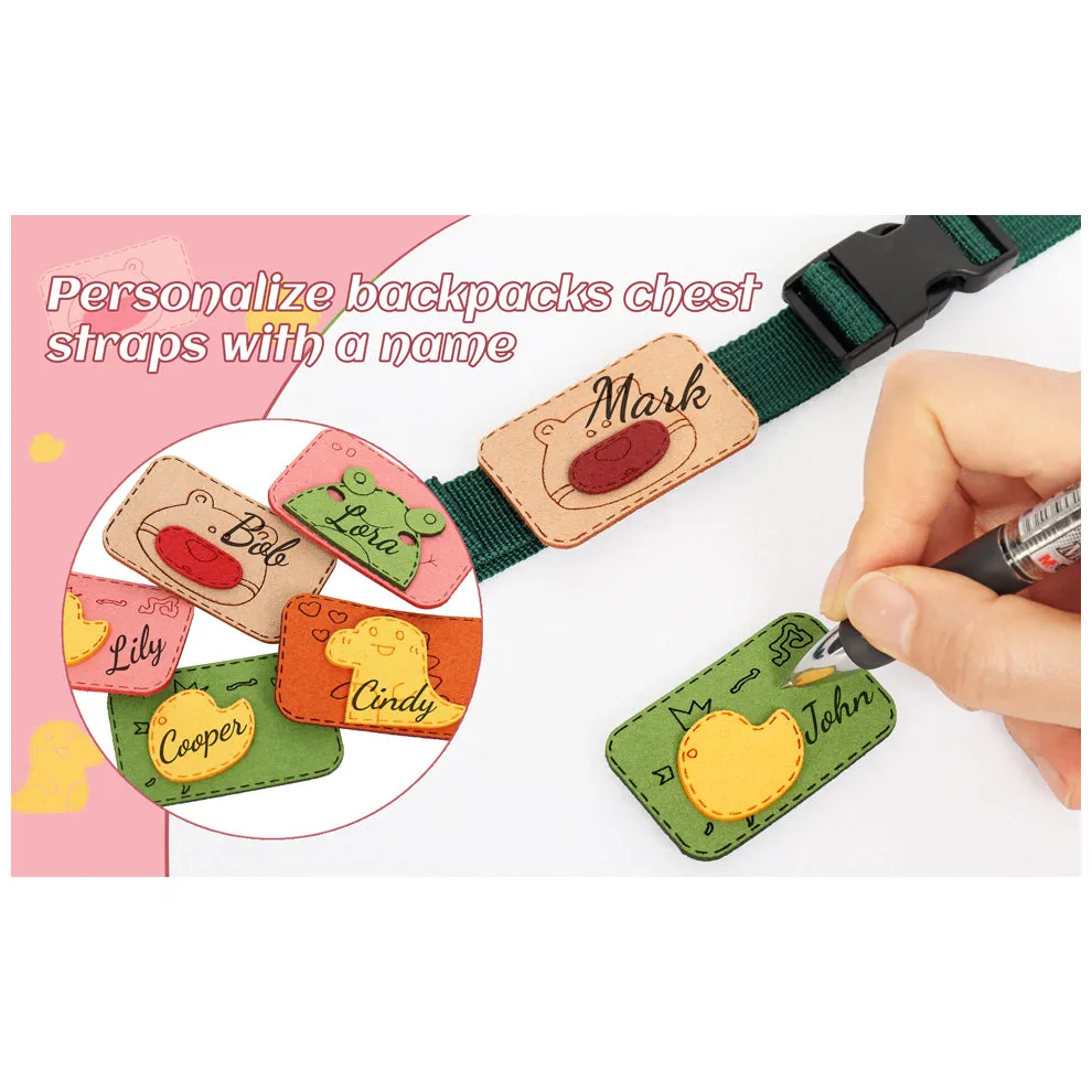 Backpack Chest Strap Adjustable Sternum Buckle Strap With Badge Applique 2PCS