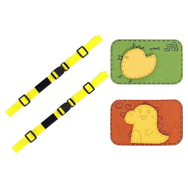 Backpack Chest Strap Adjustable Sternum Buckle Strap With Badge Applique 2PCS