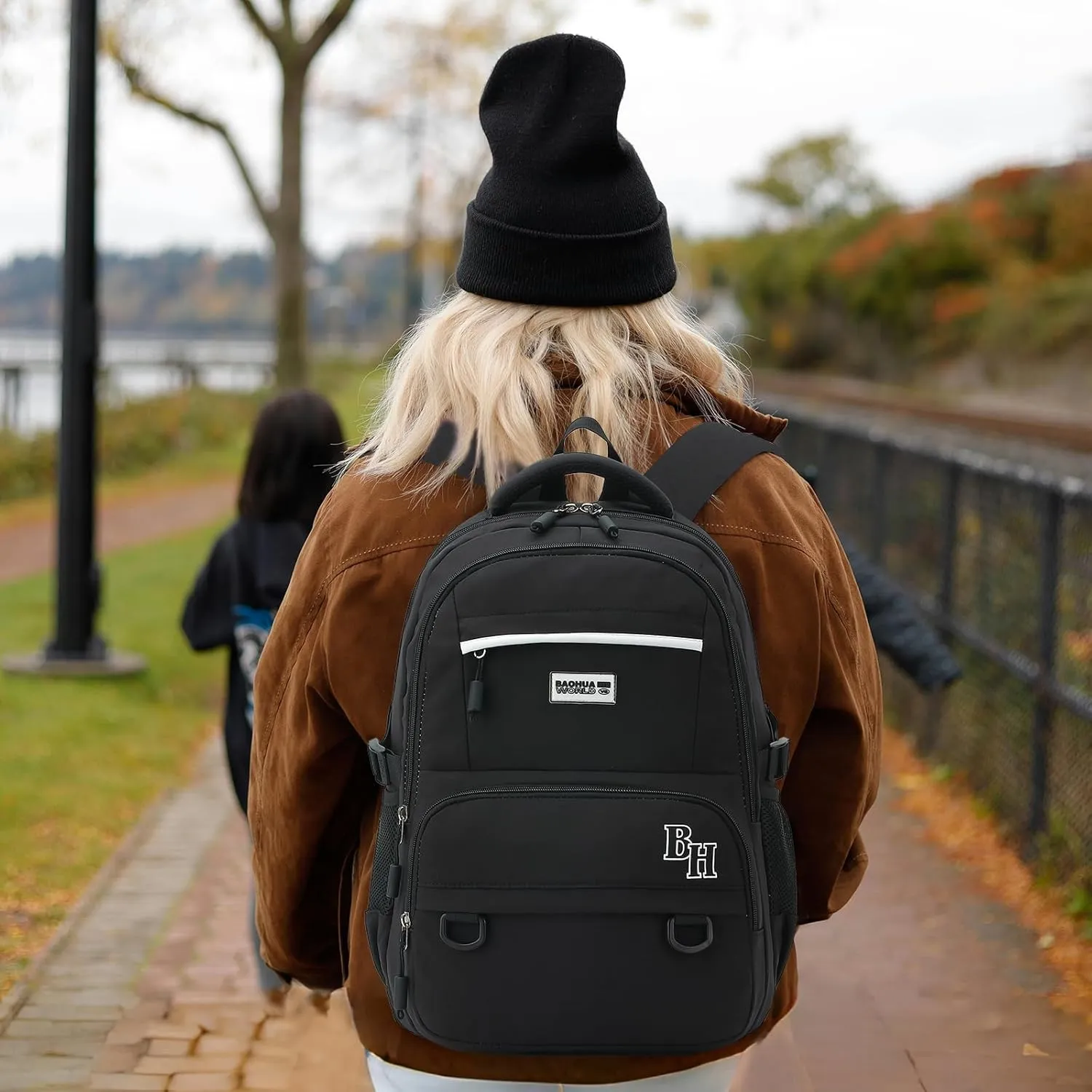Backpack for Teen Girls Boys School Backpacks with Lunch Box Middle High School College Casual Daypack Laptop Bookbag Set