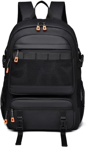 Backpack Men's Trendy Fashion Business Casual Backpack Large Capacity(E)