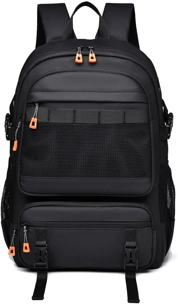 Backpack Men's Trendy Fashion Business Casual Backpack Large Capacity(E)
