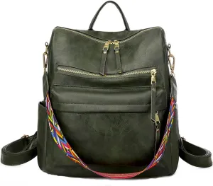Backpack Purse For Women Large Designer Travel Ladies Fashion Convertible College Shoulder Bags Animal Print (One Size)