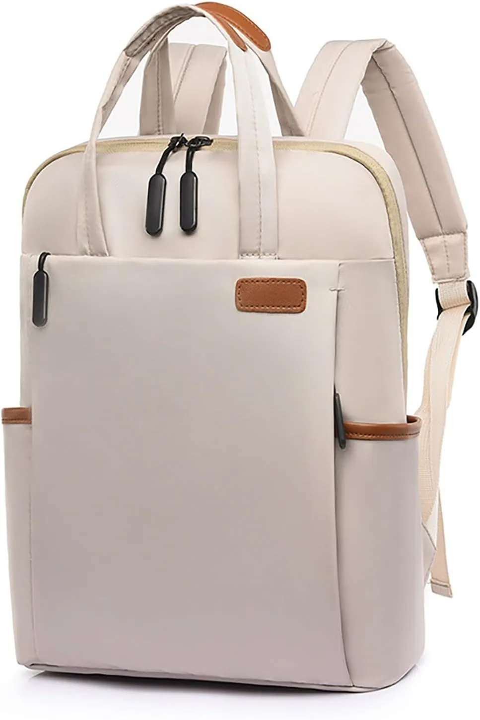 Backpack Purses for Women Convertible Shoulder Bags with Wristlet for Work College Antitheft Backpack for Women(White)