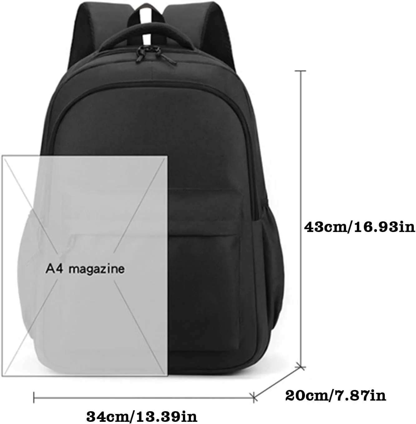 Backpack Purses for Women Lightweight Small Casual Daily Travel Backpacks Fashion Soft Leather Outdoor Backpack(Black)
