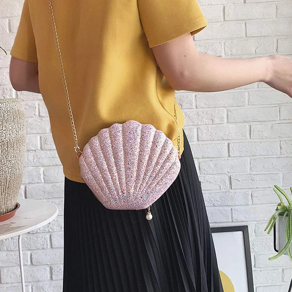 Bag Ladies Student Bag Shoulder Handbag Chain Casual Fashion Women' Wild Bags Shoulder Tote Bags for (One Size)