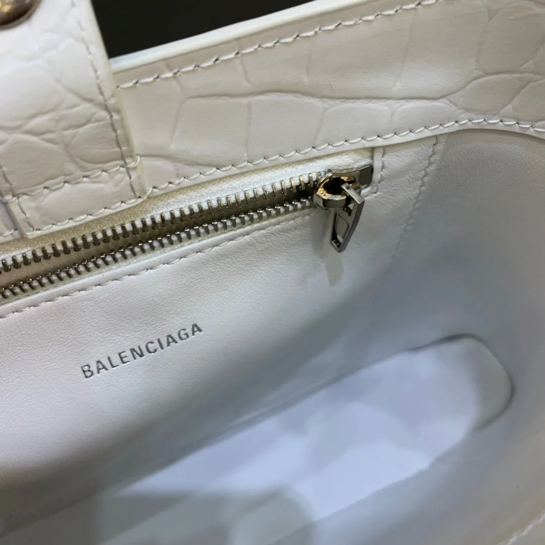 Balen XX Small Hobo Bag In White, For Women,  Bags 7.8in/20cm 6955892108Y9001
