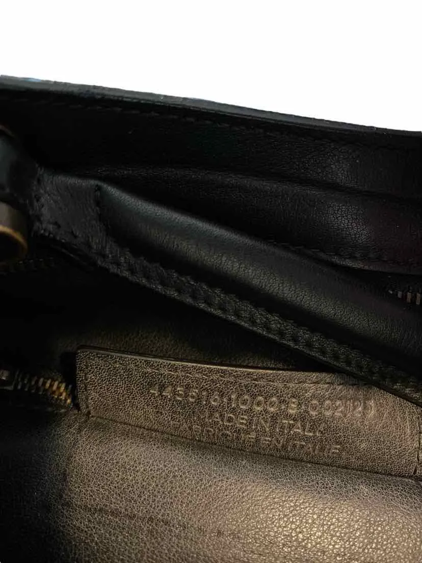 Balenciaga Women's Blackout Small City Handbag Black