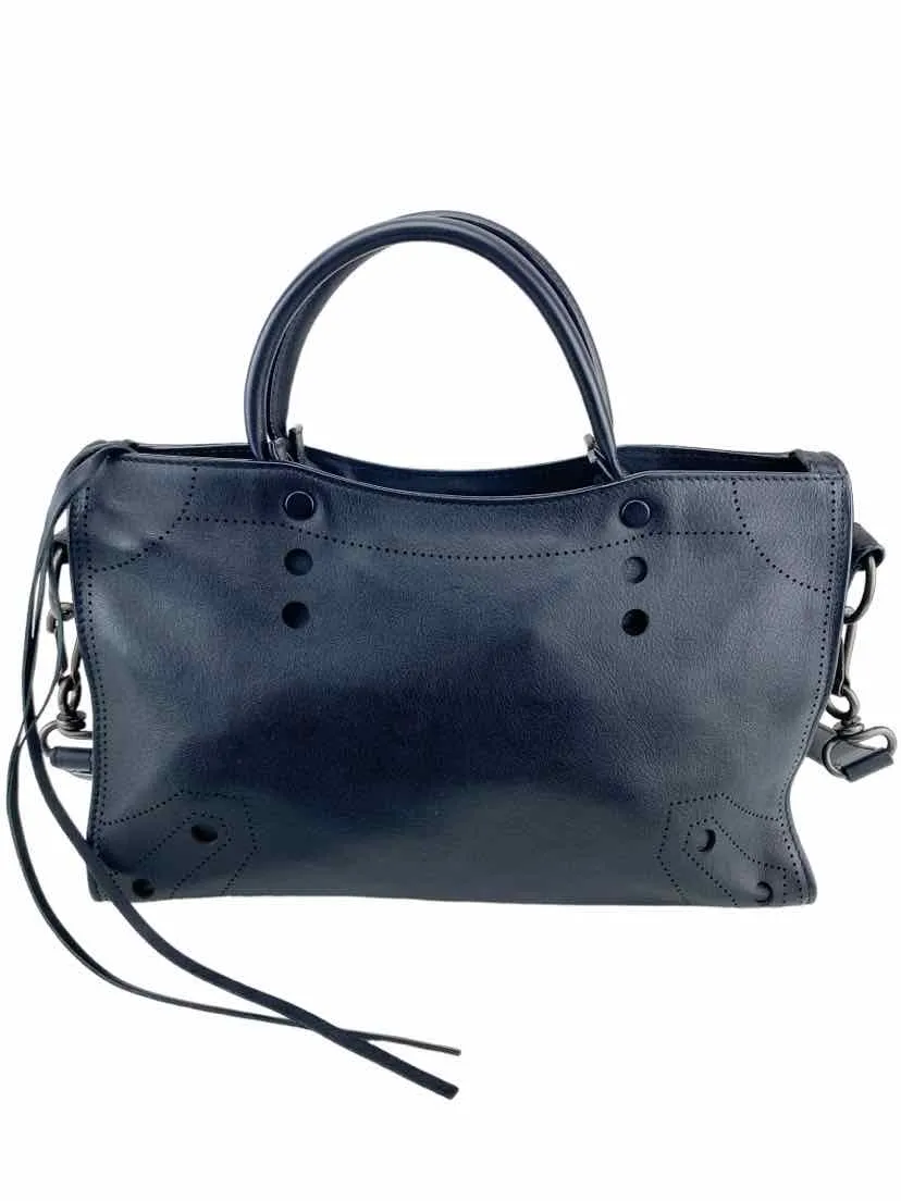 Balenciaga Women's Blackout Small City Handbag Black