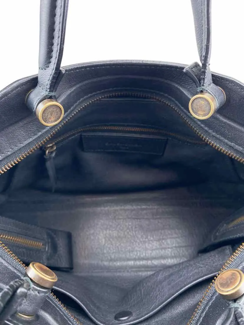 Balenciaga Women's Blackout Small City Handbag Black