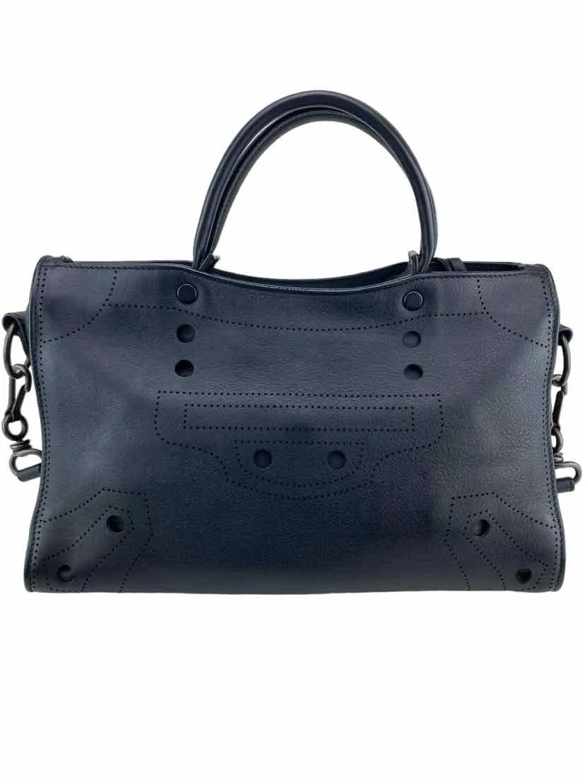 Balenciaga Women's Blackout Small City Handbag Black