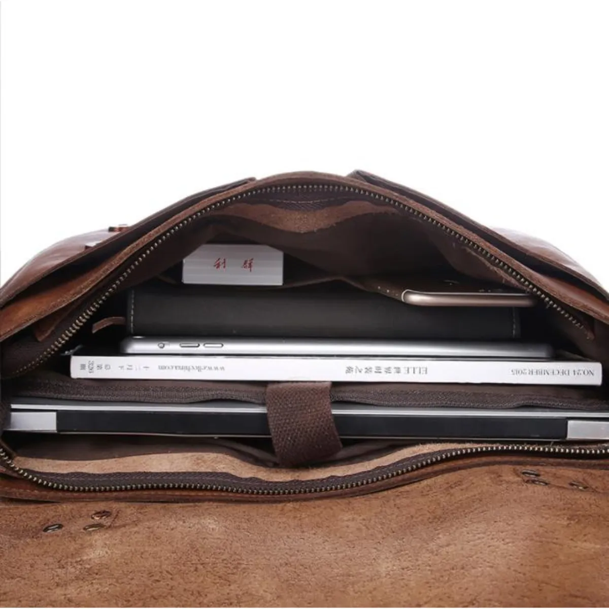 Bari Genuine Leather Messenger Bag