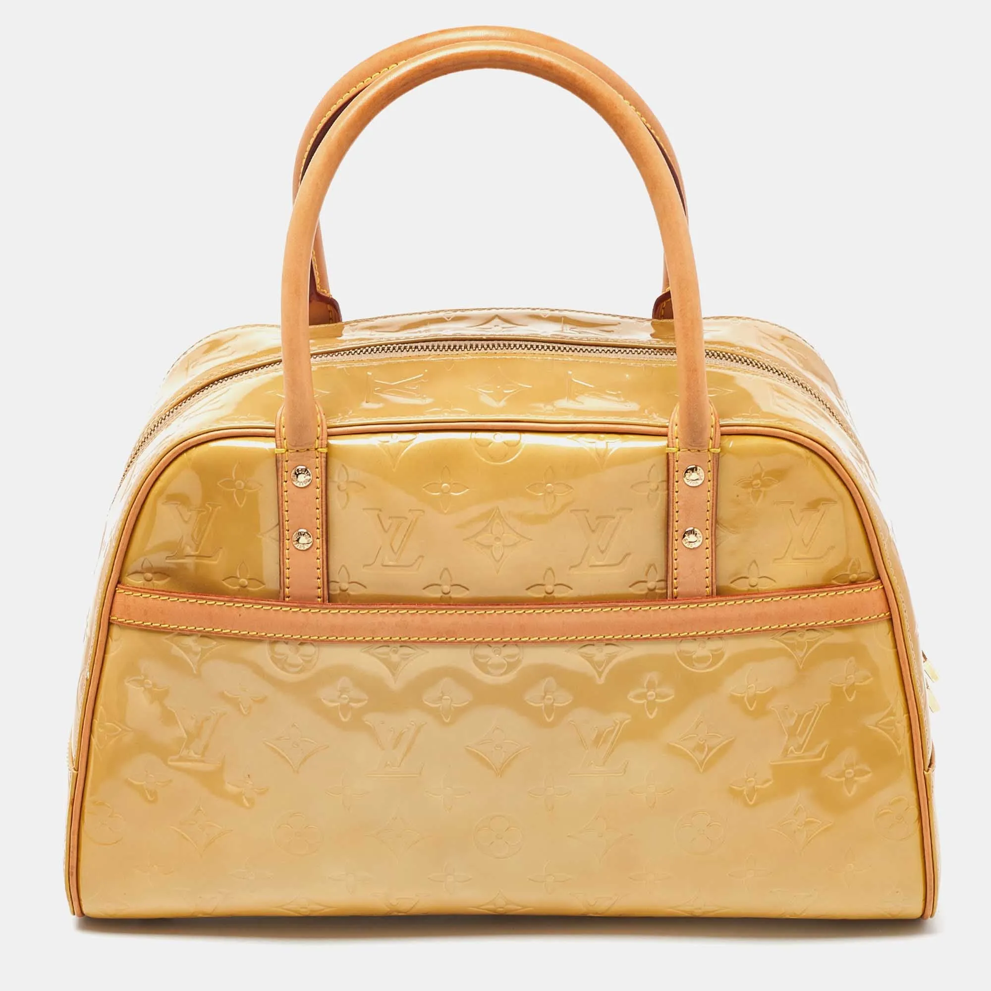 Beige Monogram Vernis Tompkins Square Bag