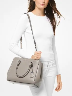 Benning Large Leather Satchel