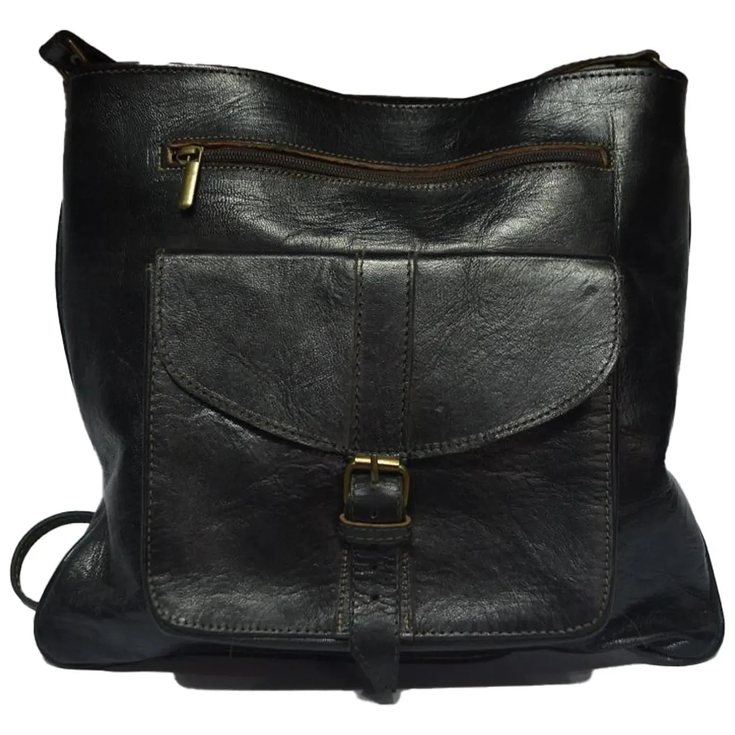 Biyadina Store Handbag Purse - Black - Stylish & Functional Travel Accessory - Premium Calfskin Leather with Zipper - Multiple Compartments