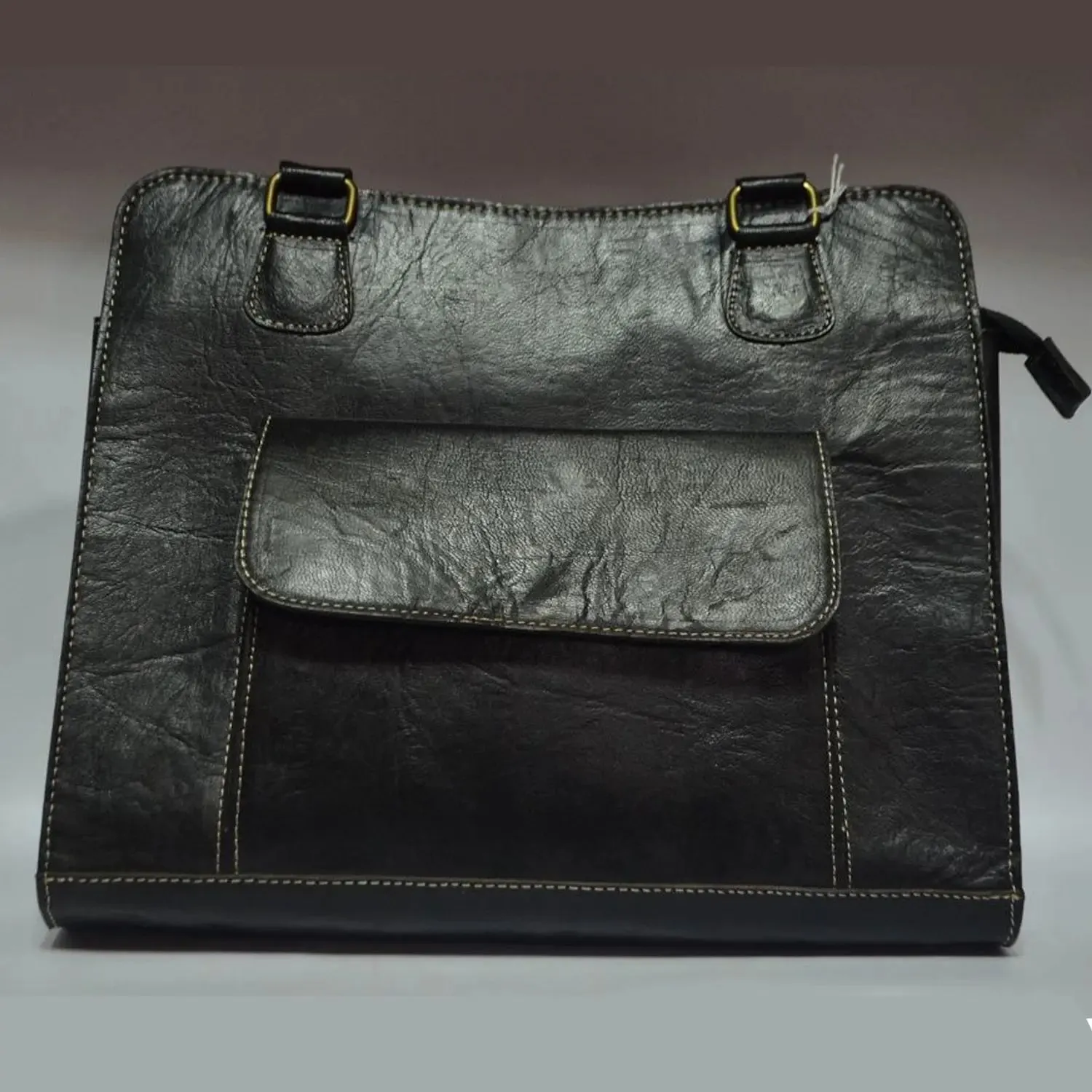 Biyadina Store Handbag Purse - Black - Stylish & Functional Travel Accessory - Premium Calfskin Leather with Zipper - Multiple Compartments