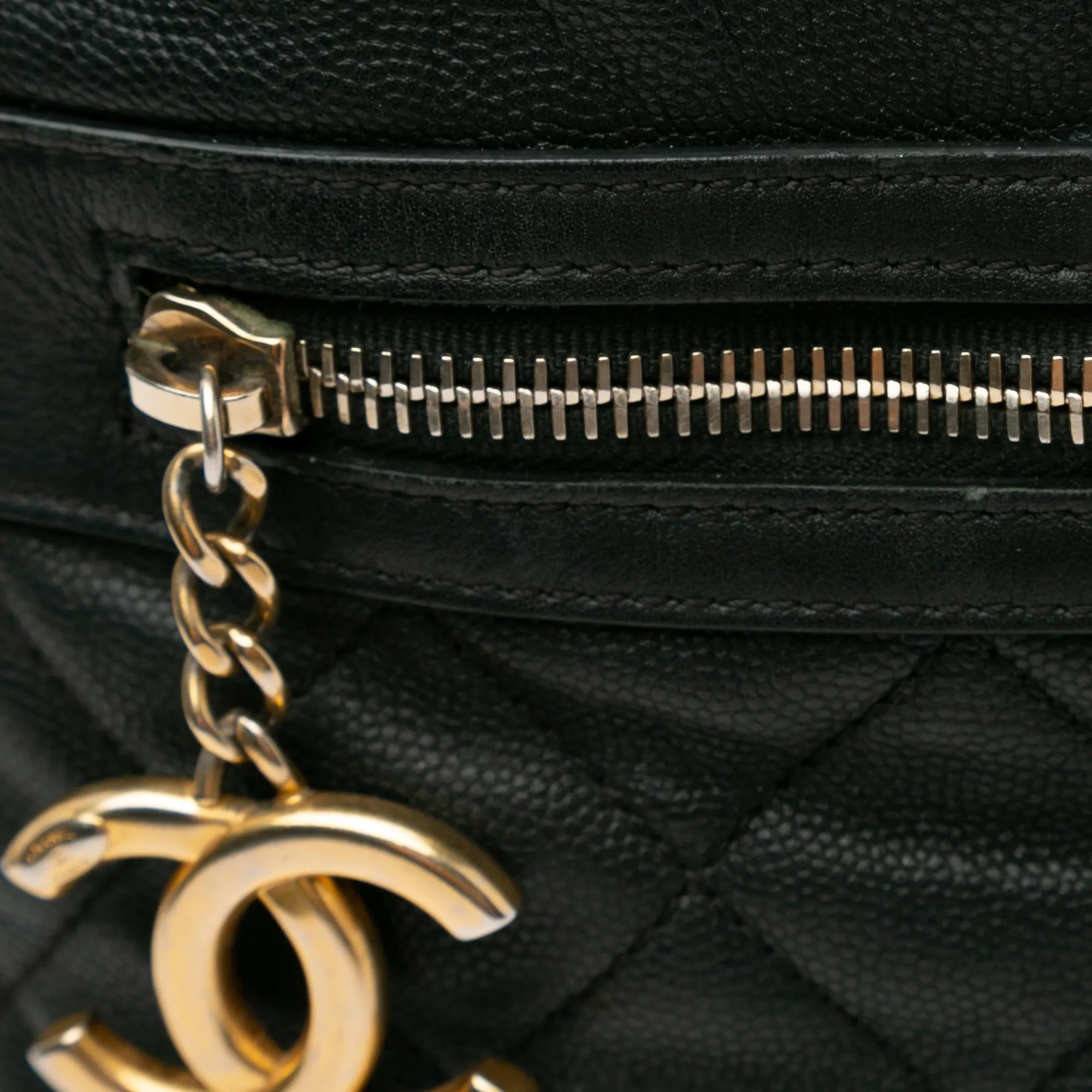 Black Chanel Caviar Casual Style Hobo