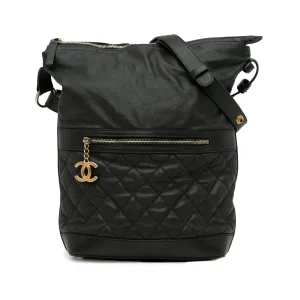 Black Chanel Caviar Casual Style Hobo