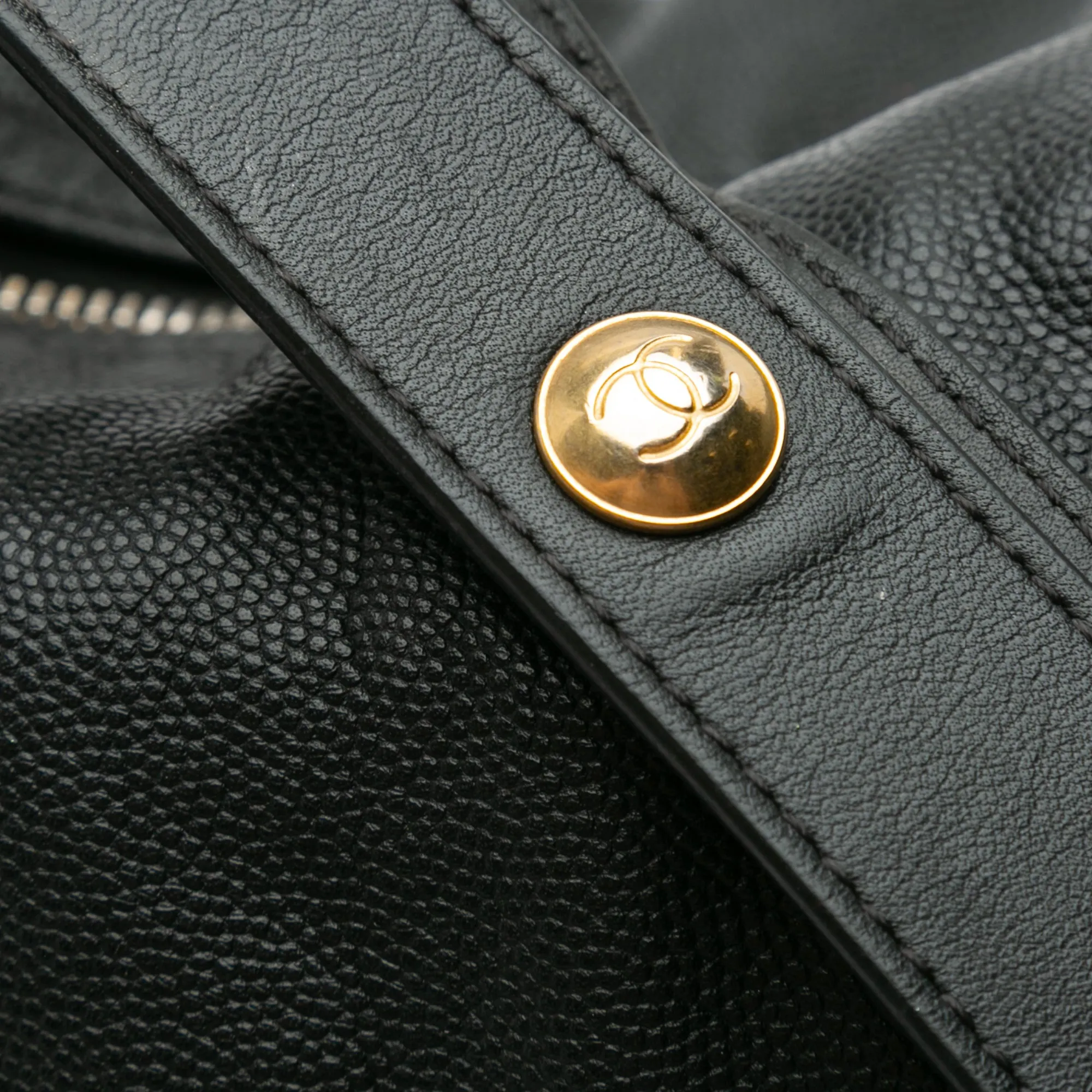 Black Chanel Caviar Casual Style Hobo