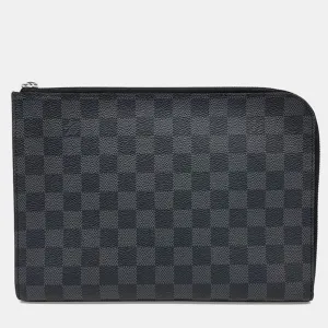Black Damier Graphite Pochette Jour PM Bag