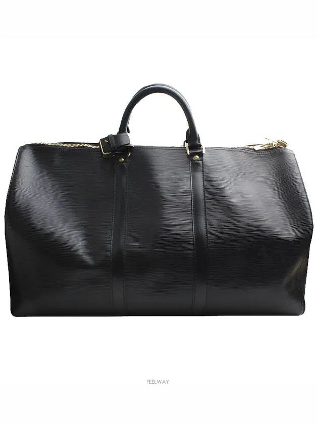 Black Epi Keepall 50 Travel Bag