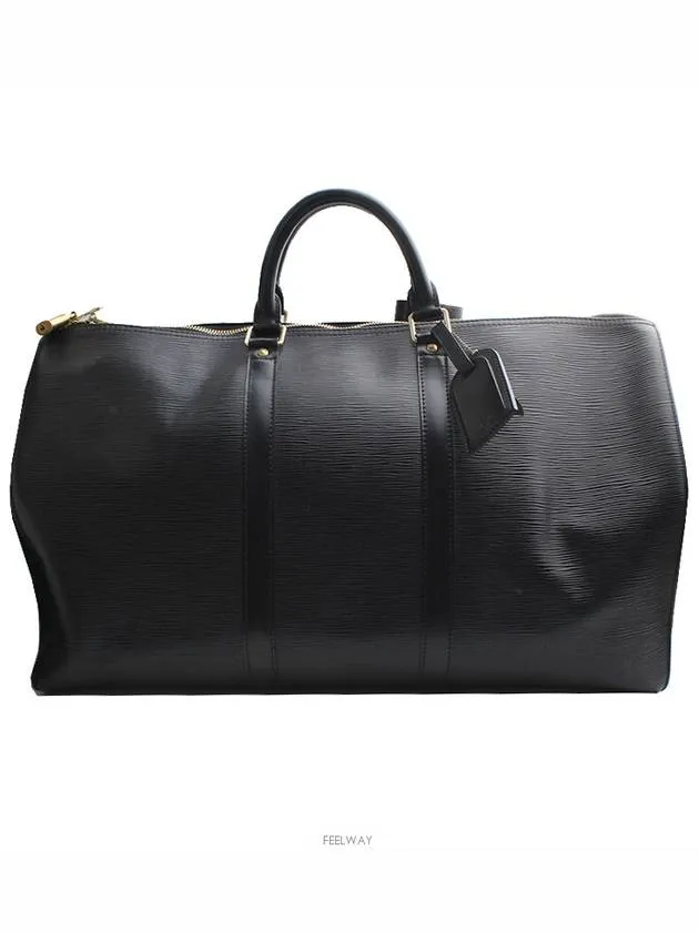 Black Epi Keepall 50 Travel Bag