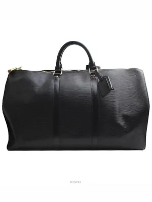 Black Epi Keepall 50 Travel Bag