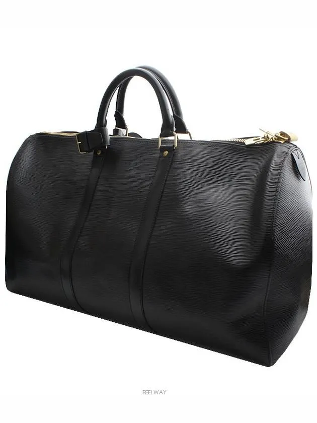 Black Epi Keepall 50 Travel Bag