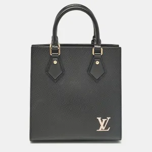 Black Epi Leather Sac Plat BB Bag