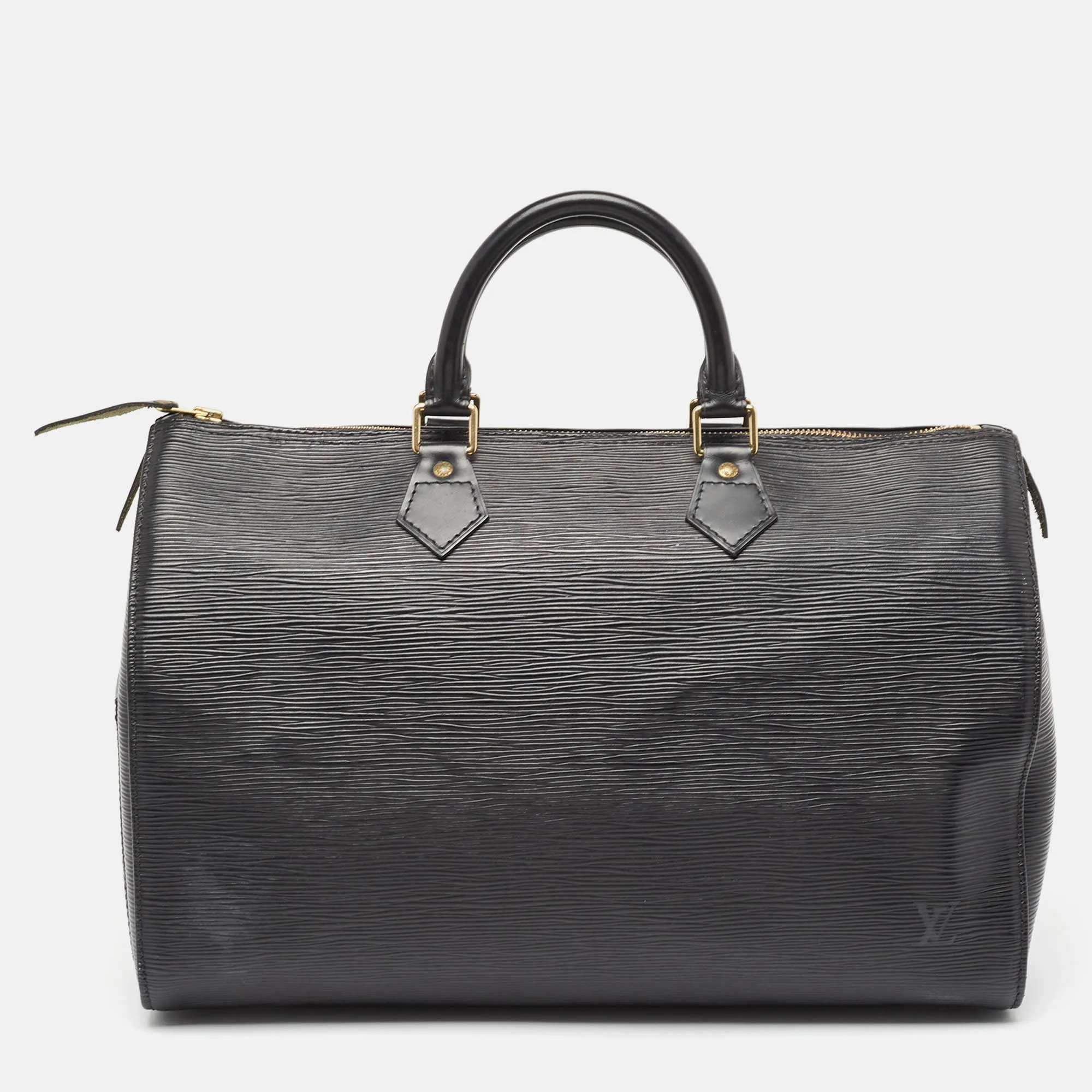 Black Epi Leather Speedy 35 Bag