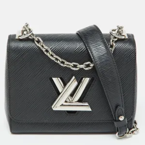 Black Epi Leather Twist PM Bag