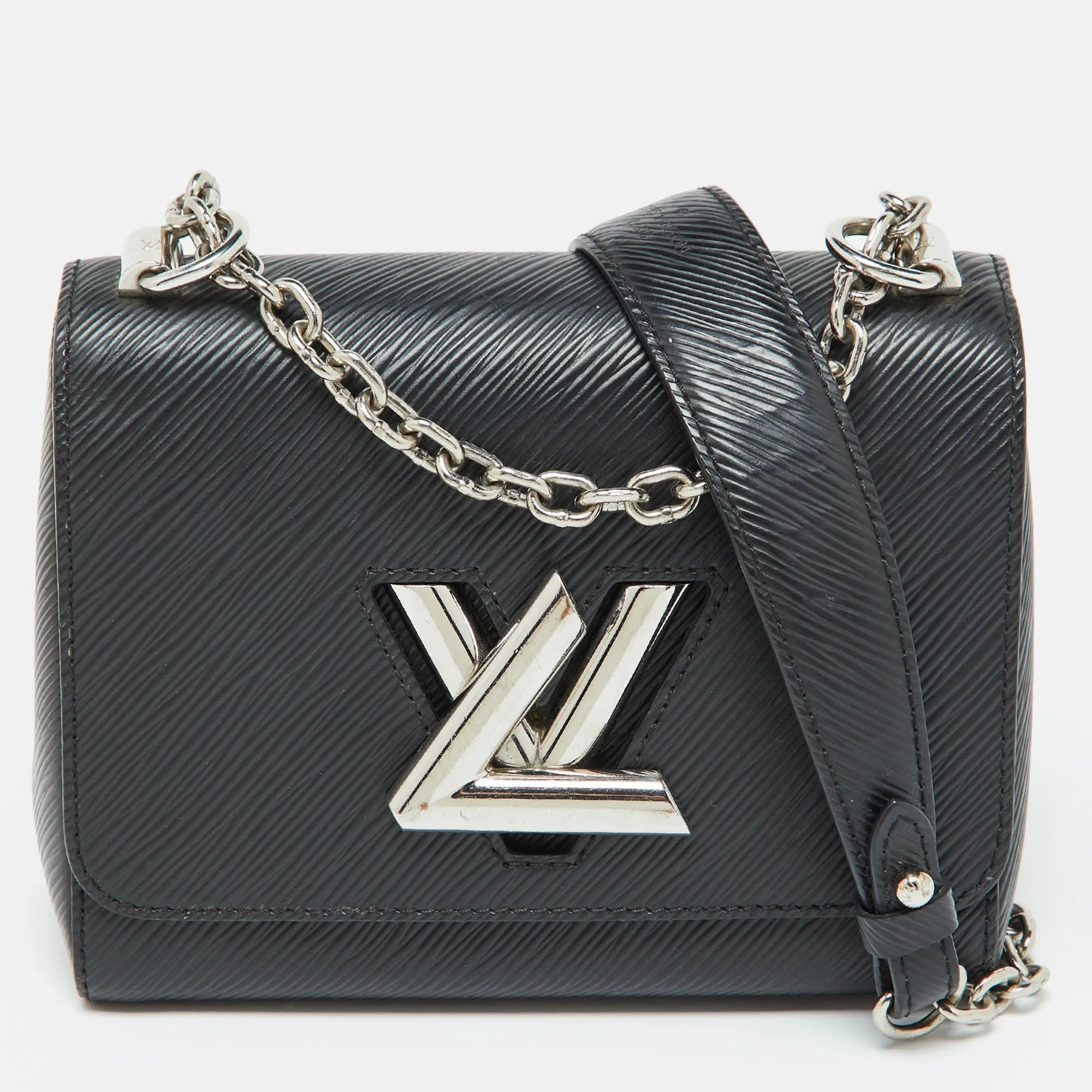 Black Epi Leather Twist PM Bag