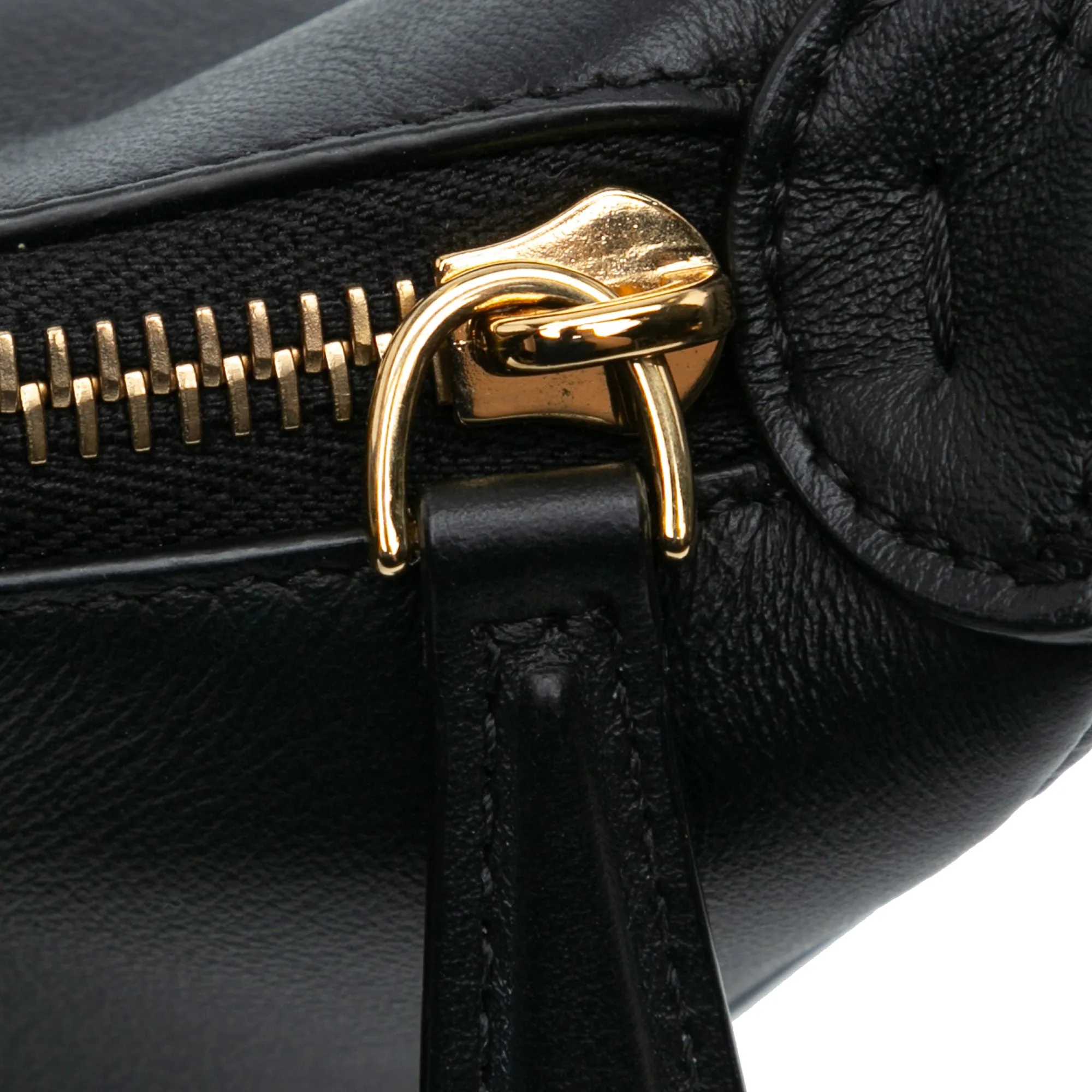 Black Fendi Medium Leather Fendigraphy Hobo