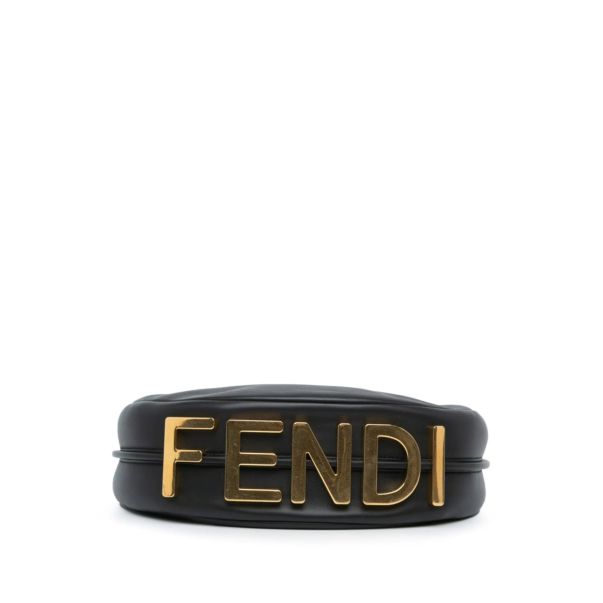 Black Fendi Medium Leather Fendigraphy Hobo