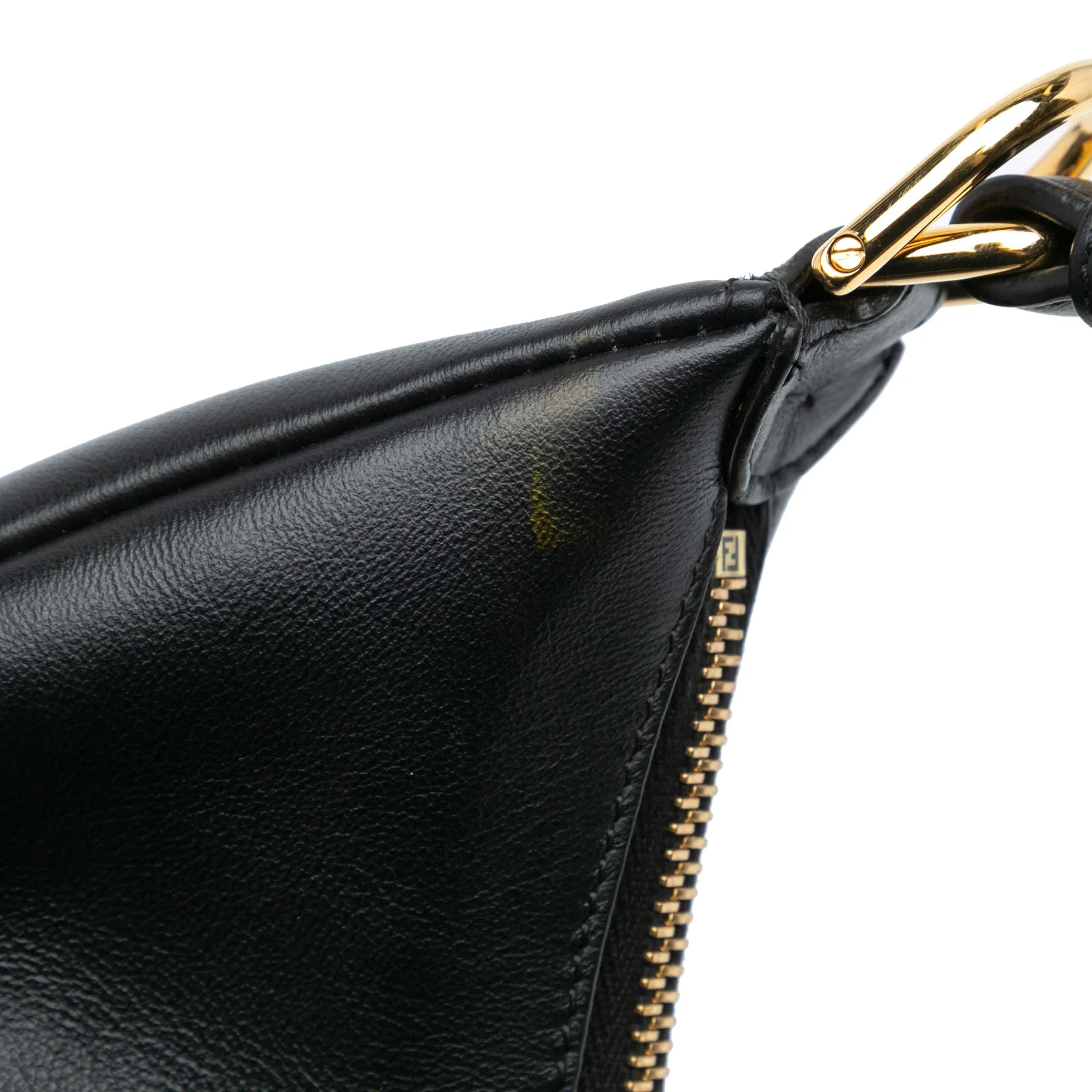 Black Fendi Medium Leather Fendigraphy Hobo
