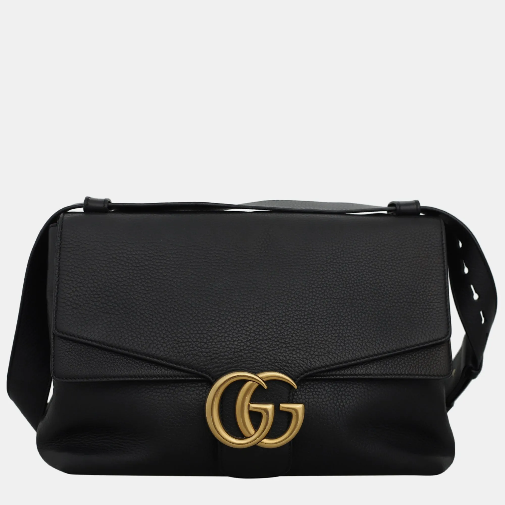 Black Large Marmont Shoulder Bag