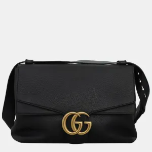 Black Large Marmont Shoulder Bag