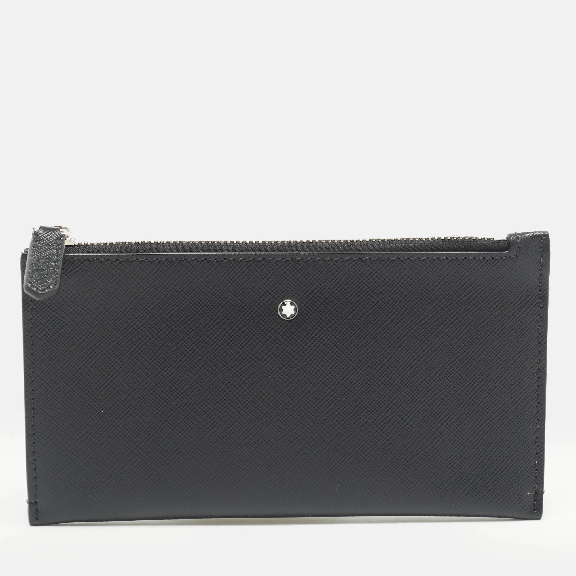 Black Leather Mini Sartorial Pouch