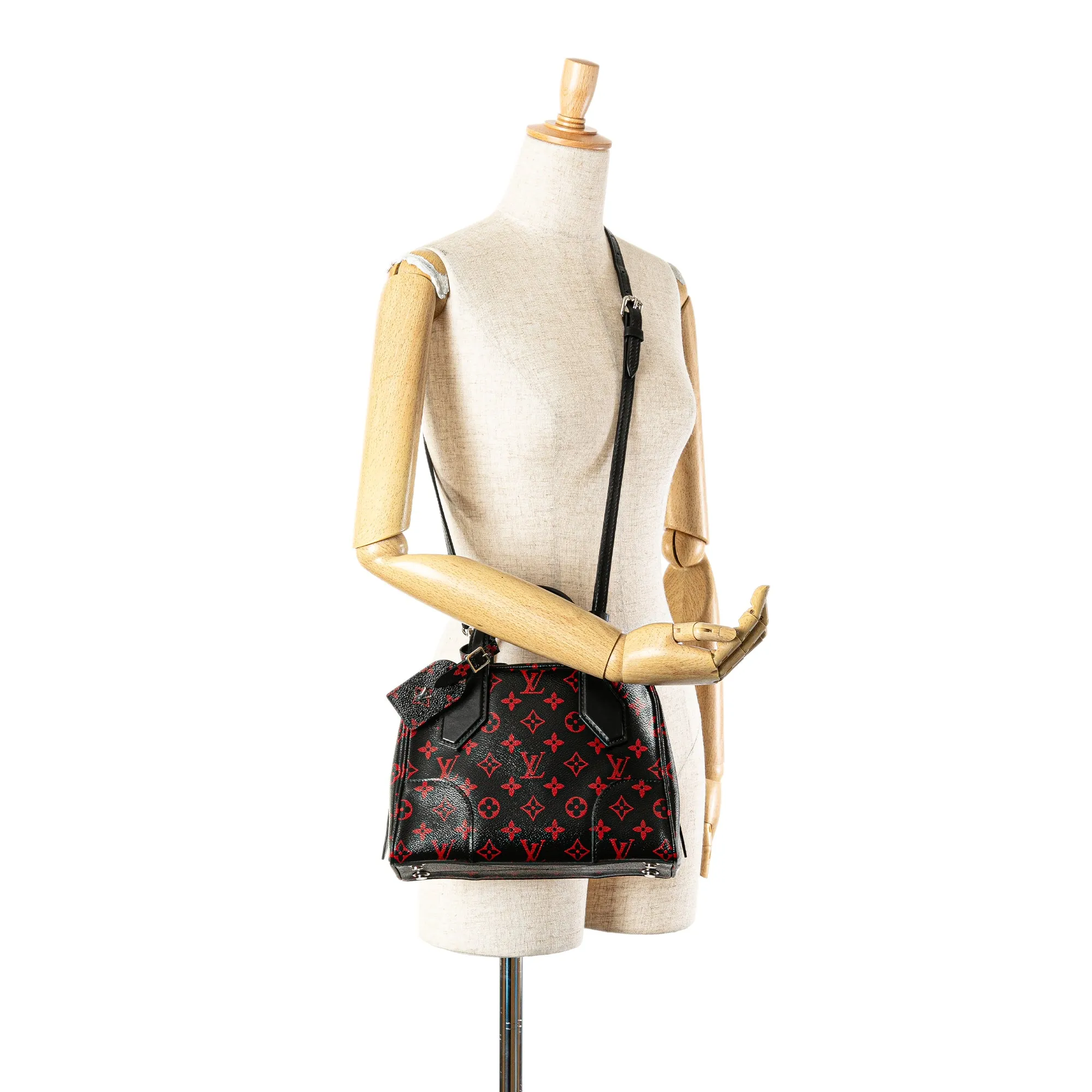 Black Louis Vuitton Monogram Infrarouge Dora Soft BB Satchel