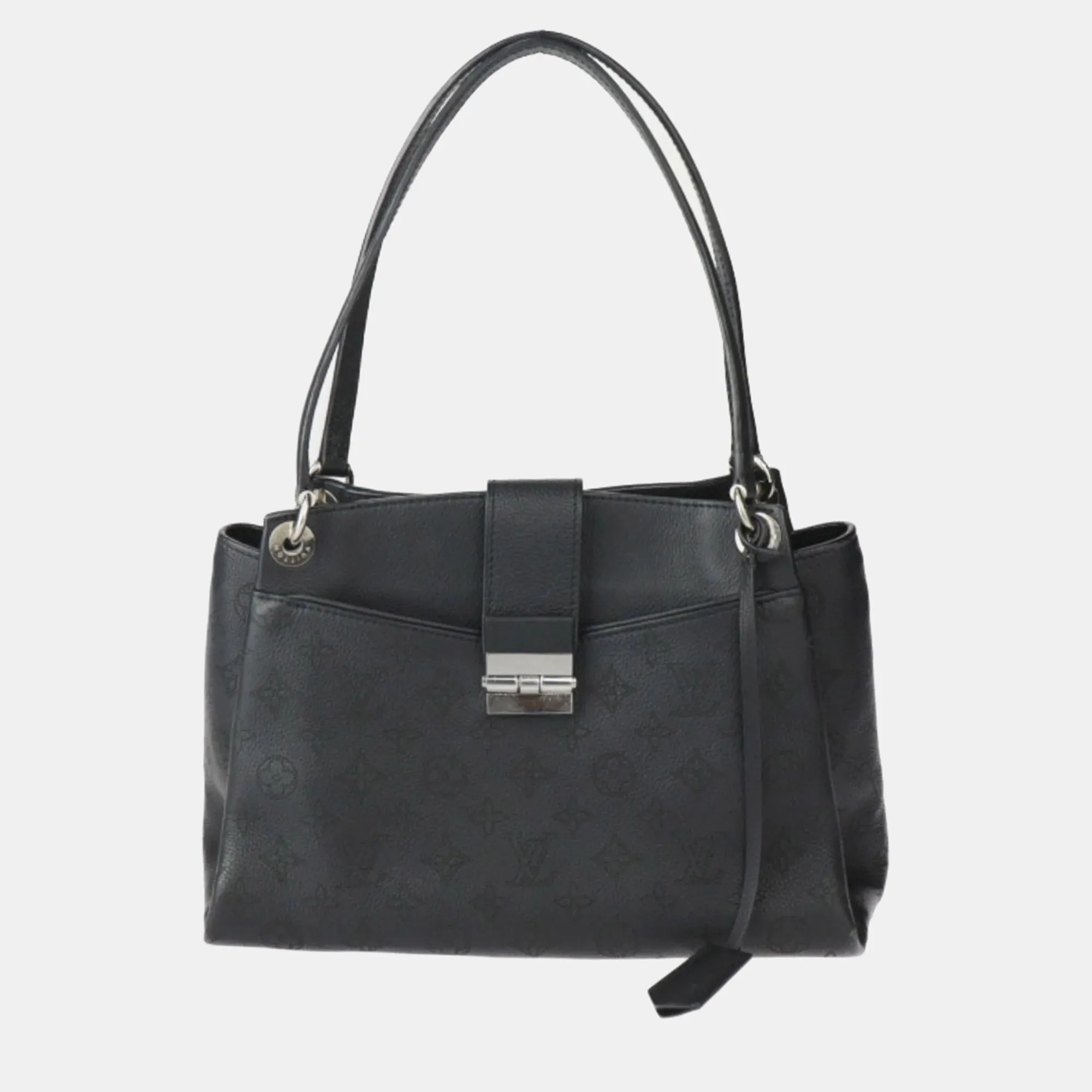 Black Mahina Leather Sevres Shoulder Bag